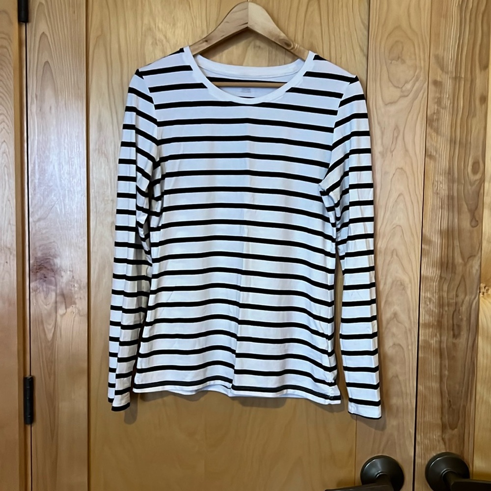Amazon Essentials Stripped Long Sleeve Tee M